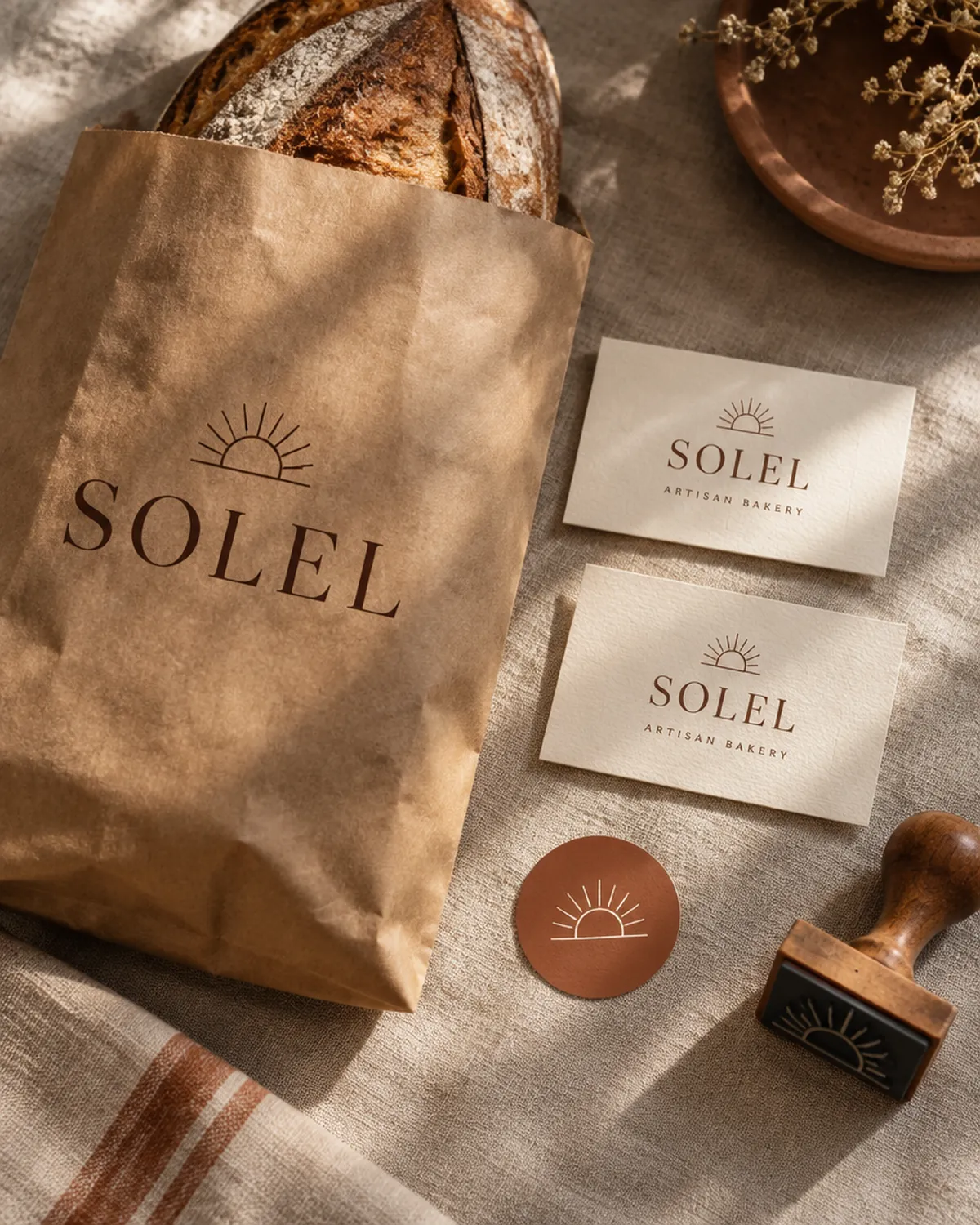 שקית לחם וכרטיסי ביקור של SOLEL